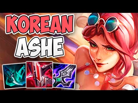 INCREDIBLE ASHE ADC GAMEPLAY IN KOREAN CHALLENGER! | CHALLENGER ADC ASHE | Patch 12.11 S12