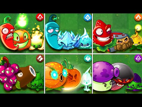 PvZ 2 Random 6 Team BOMB & MINT Plants Battlez - Who Will Win?
