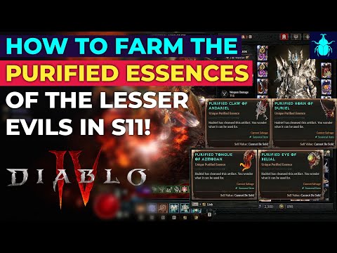 Diablo 4: How to Farm the Purified Essences for Andariel, Duriel, Belial & Azmodan in Season 11