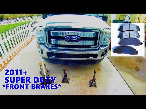 How-to: front brake job (easy step by step) 2011 & up SUPER DUTY