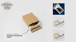 Insert options for luxury box: ONE4 mycelium packaging