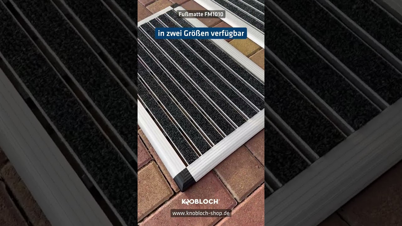 Fußmatte FM1010 mit Aluminium-Rahmen Video