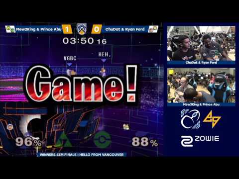 BoBC2 | Mew2King & Prince Abu (Green) vs. Ryan Ford & ChuDat (Blue) | SSBM Winners Semis