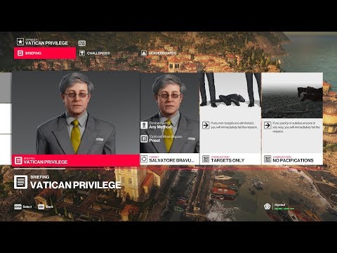 Hitman 2 - Featured Contract: Vatican Privilege (SA)