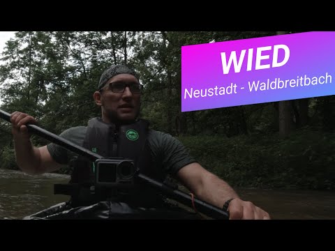 Wied - Tour (4K) Von Neustadt bis Waldbreitbach. Flusswandern im Gumotex Swing Kajak.