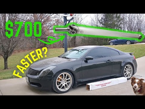 Infiniti G35 Coupe Upgraded CZP Single Piece Aluminum Driveshaft 6MT - She Rips!