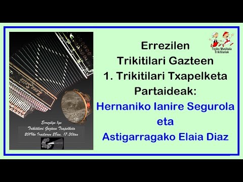 201909280602 Ianire Segurola eta Elaia Diaz Trikitilariak, Errezilen I  Trikitilari Txapelketan