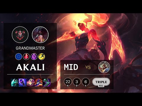 Akali Mid vs Corki - EUW Grandmaster Patch 11.12