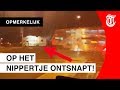 Horror op het spoor: camper geramd door trein