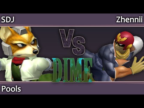 DIME 12 Melee - SDJ (Sheik) vs Zhennii (Falcon, Jigglypuff) - Pools