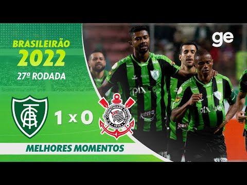 Gols e lances de América-MG x Corinthians