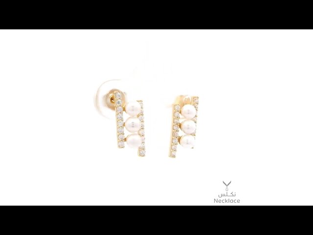 حلق ذهب متجر نكلس عيار 18