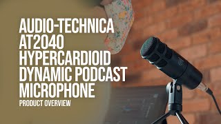 Video thumbnail for Audio-Technica AT2040 Hypercardioid Dynamic Podcast Microphone Product Overview by MwaveAu