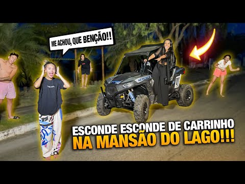 HIDE AND SEEK WITH A CAR AT THE LAKE MANSION!!!