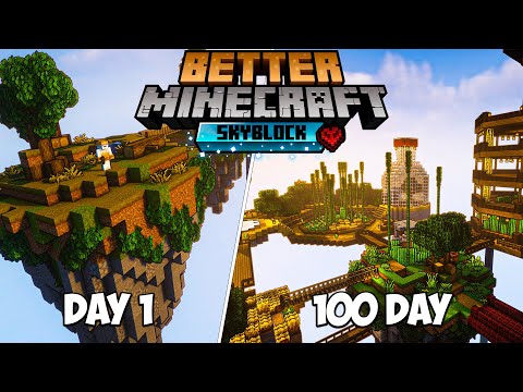 100 Days on Skyblock Island - Will I Survive?