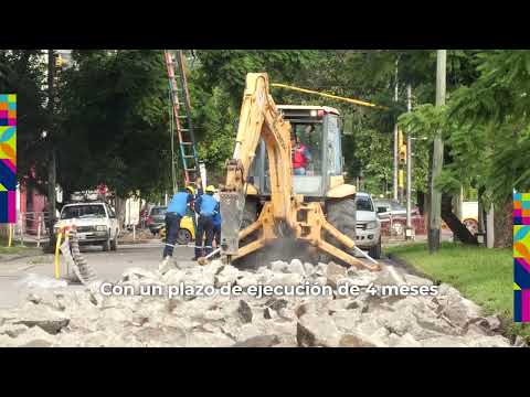 Pavimentación avenida Hipólito Yrigoyen y calle Monroy