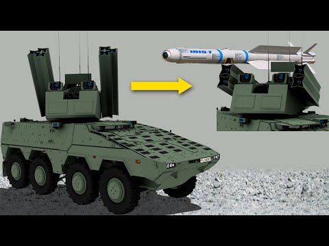 Rheinmetall's Genius Idea! New Boxer Vehicle Armed with 4 IRIS-T missiles and a 40mm cannon