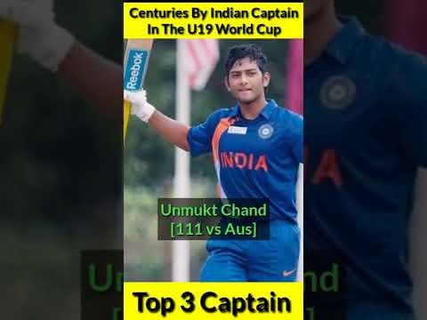 Centuries By Indian Captain In The U19 World Cup 🏆 Top 3 Captain 🔥 #shorts #viratkohli