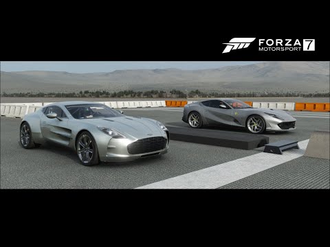 Forza 7 Drag Race - A-M ONE-77 Vs Superfast