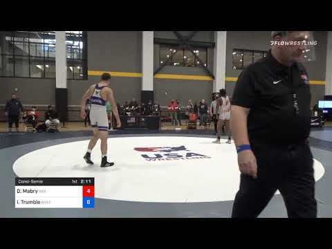 97 Kg Consolation - Denzel Mabry, San Francisco Wrestling Club Vs Isaac Trumble, Wolfpack Wrestlin