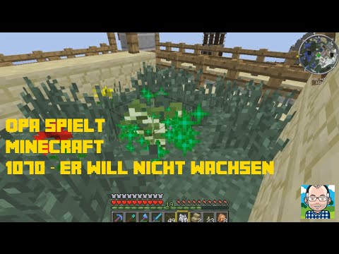 Opa spielt Minecraft 1070 – Er will nicht wachsen