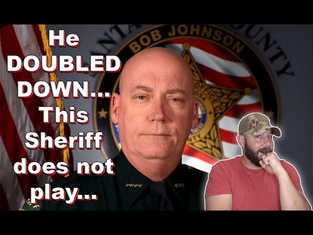 Florida Sheriff sets Gun Controllers off AGAIN... Doubles down with "then they can't re-offend"...