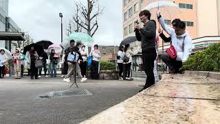 京都府知事選挙14日目　福永活也弁護士による応援演説　桂駅前
