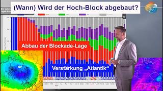 (Wann) Wird der Hochdruck-Block abgebaut? Polarwirbel verstärkt sich - mehr Tief