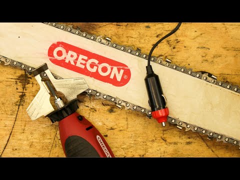 How To Setup And Use The Oregon Sure Sharp Handheld Chain Sharpener #chainsaw #howto