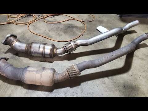 How to: Remove Bank 2 Catalytic Converter on a 2009 Dodge Challenger V6 p0430 error code