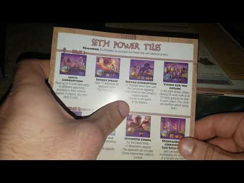 Seth expansion for Kemet unboxing commentary