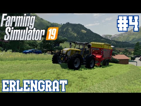 Collecting Grass For Silage!:Welcome to Erlengrat #4 Farming Simulator 19 Alpine DLC Timelapse