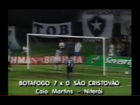 BOTAFOGO RJ 7x0 SÃO CRISTÓVÃO + VASCO 2x0 OLARIA - Campeonato Carioca 1995 (Gols) Jornal da Globo