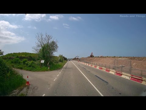 Truro, Threemilestone to Chiverton Cross A390 to A30, Cornwall, England, UK.