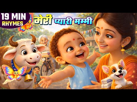 Meri Pyari Mummy | Hindi Kids Songs Jukebox | Best Nursery Rhymes Collection | Ui Ui TV  |19 Minutes