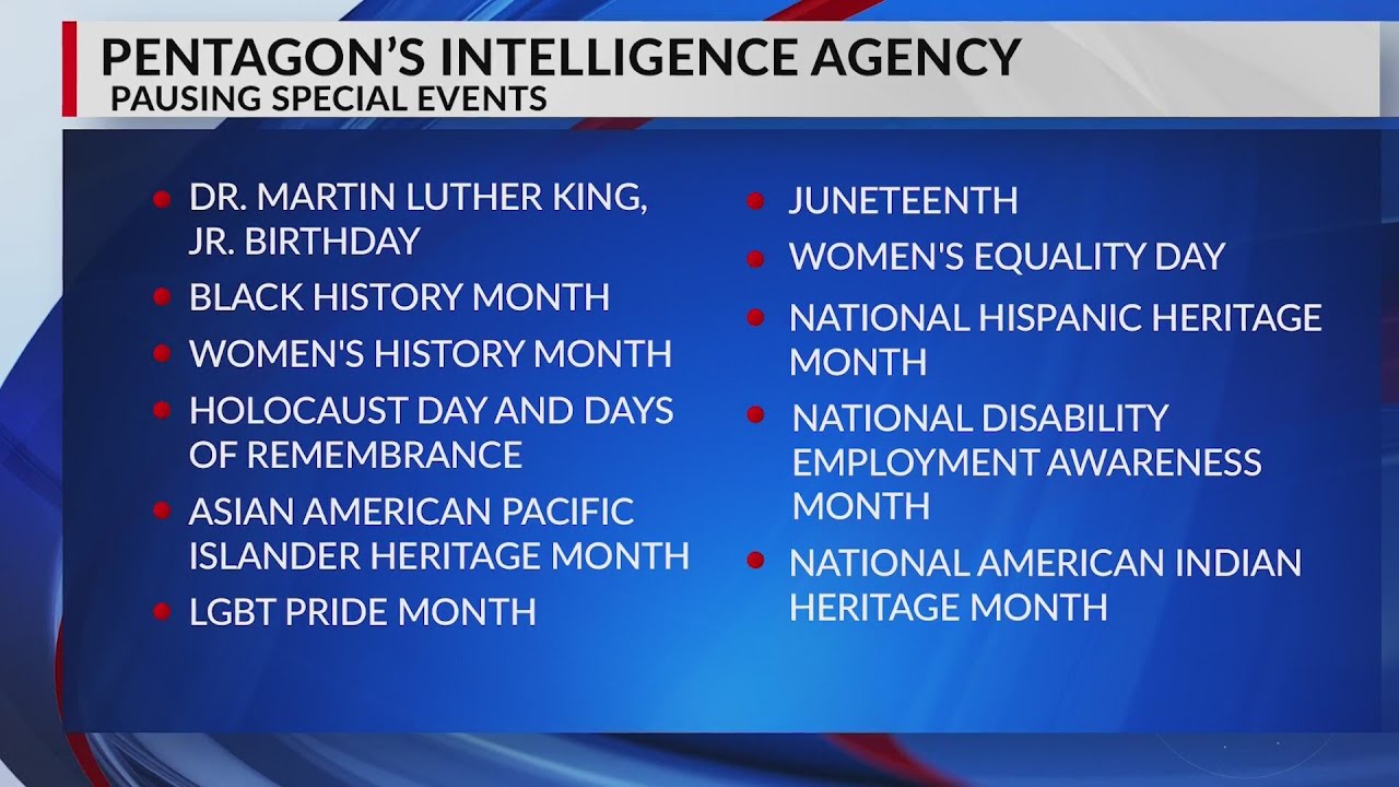 Pentagon pausing Black History Month, more