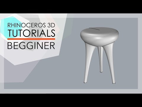 Rhino Tutorial - CHAIR part 1 (Beginner)