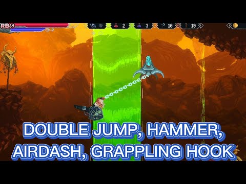 Elderand (Metroidvania) Guide to get Double jump, Hammer, Airdash, Grappling Hook