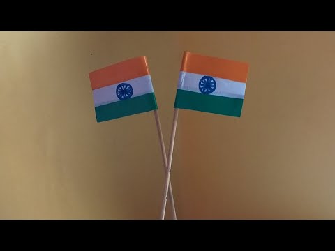 How to make tricolor flag🇮🇳/ India's national flag 😊🥰🥰