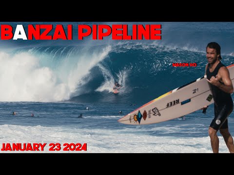 BEST OF SURFING BANZAI PIPELINE DAY II WITH MASON HO 1/23/2024