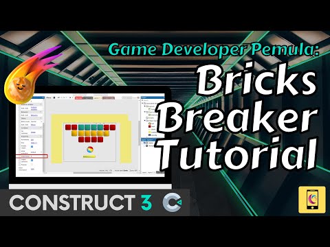 Basic Bricks Breaker Bouncing Ball Game Tutorial Using Construct 3