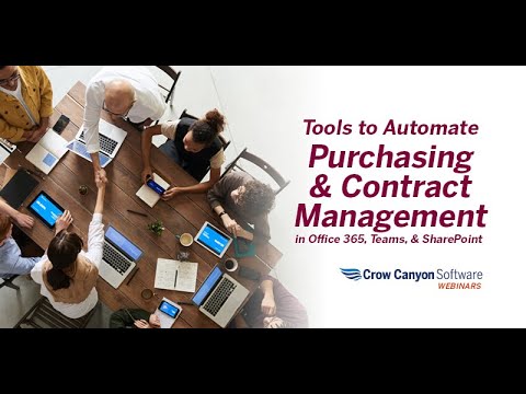 Office 365 & SharePoint Contract Management & Purchase Request System Webinar