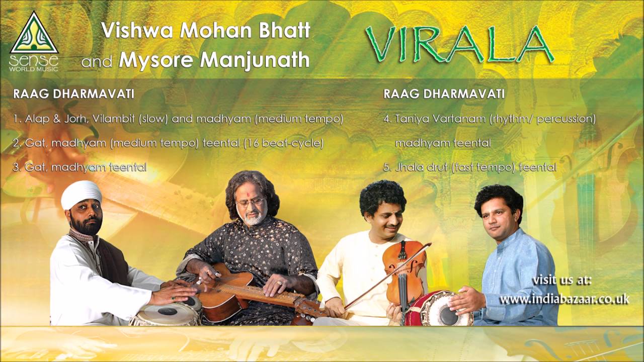 Vishwa Mohan Bhatt & Mysore Manjunath : Virala (Raag Dharmavati) Live at Saptak Festival