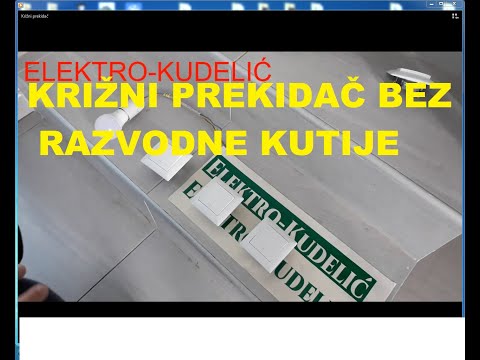 Križni (unakrsni)  prekidač bez razvodne kutije - elektro instalacije