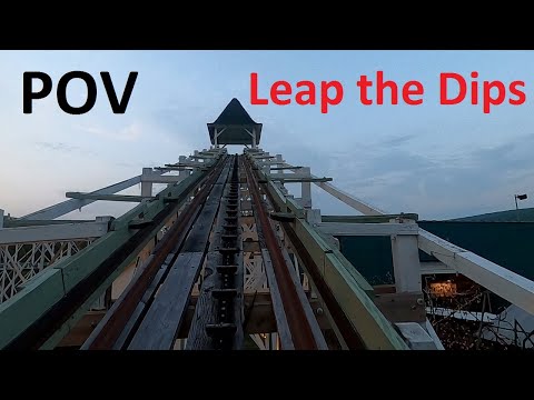 Leap the Dips POV, World's Oldest Roller Coaster (1902), at Lakemont Park. Altoona, PA