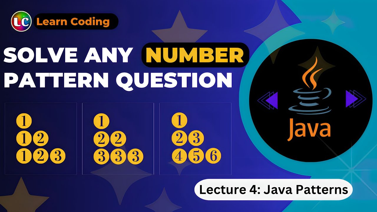 Java Number Pattern (Logic) | Learn Coding