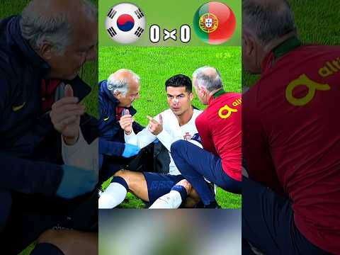 The Day injury 🤕 Ronaldo Showed Korea & CR7 🥶 Portugal vs Korea 🤯 2026 imaginary #football #shorts