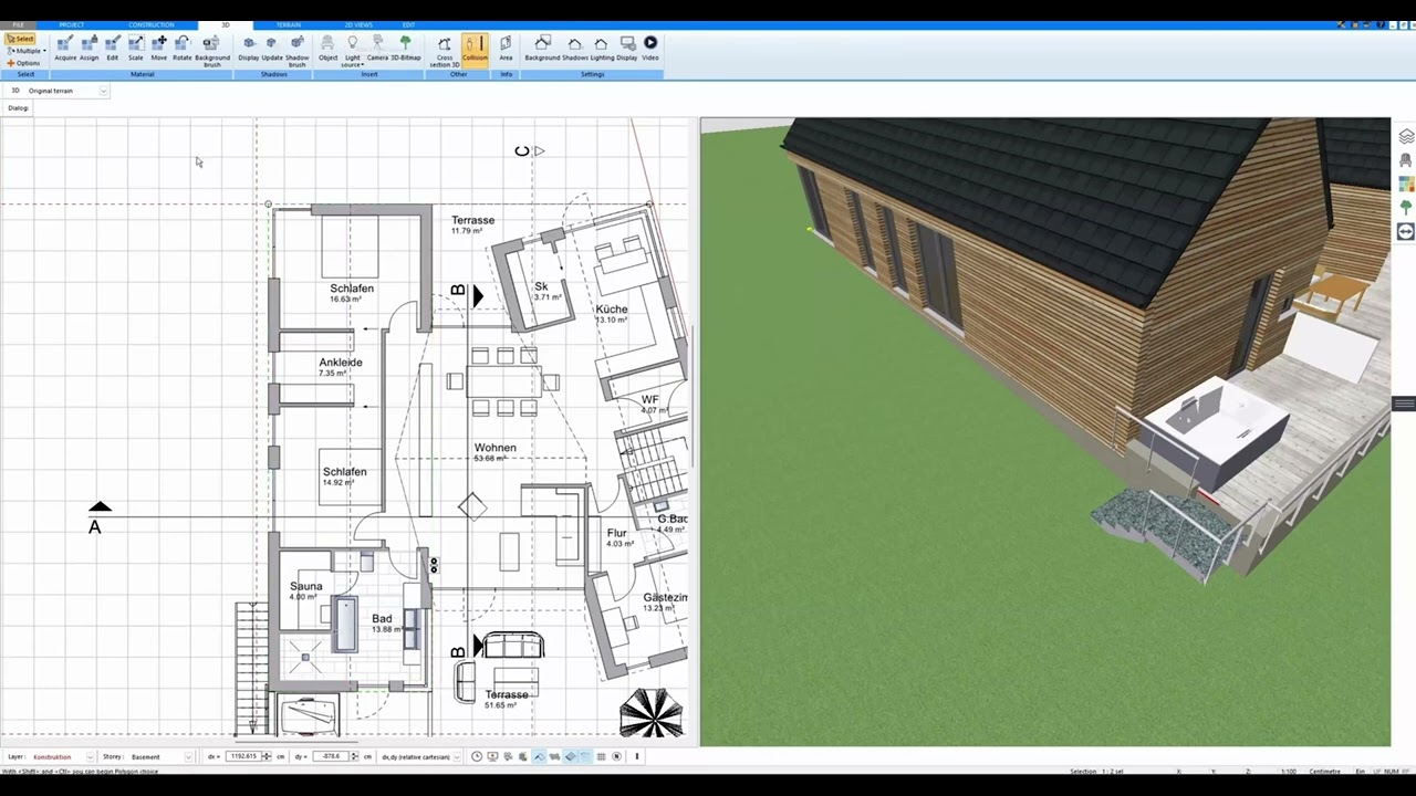 Terrain modeling with Plan7Architect