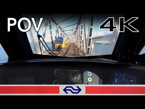 4K TRAIN DRIVER'S POV Dordrecht - Oudenbosch FLIRT 5jul 2019