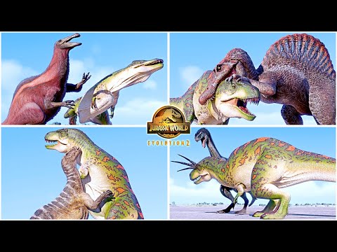 Acrocanthosaurus Death Animations by All Dinosaurs 🦖 Jurassic World Evolution 2 - JWE